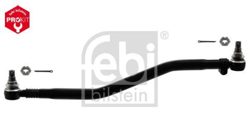 FEBI BILSTEIN 35590 Lenkstange mit Kronenmuttern und Splinten, vom Lenkgetriebe zur 1. Vorderachse für DAF