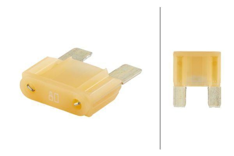 HELLA 8JS 728 595-111 Sicherung Maxi, 80 A weiss