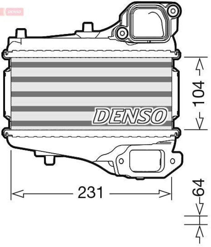 DENSO DIT40001 Ladeluftk&uuml;hler HONDA CIVIC IX 1.6 i-DTEC (FK3) (14- )