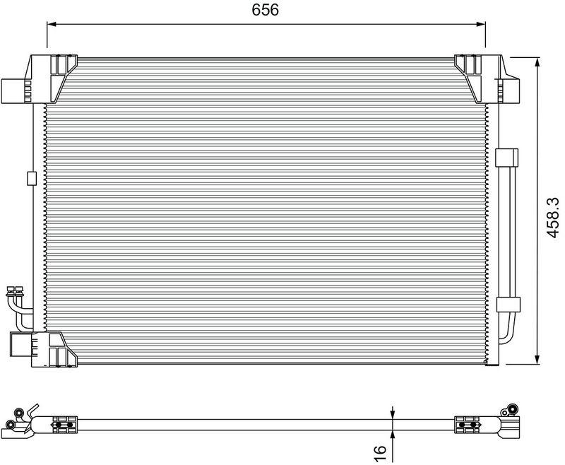 VALEO 810910 Kondensator NISSAN MURANO