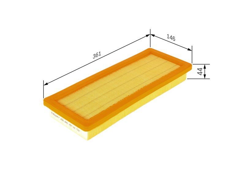 BOSCH F 026 400 151 Luftfilter