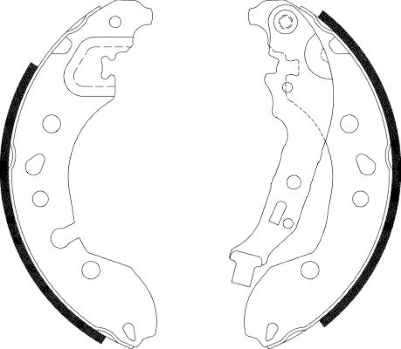 HELLA 8DB 355 022-181 Bremsbackensatz für RENAULT