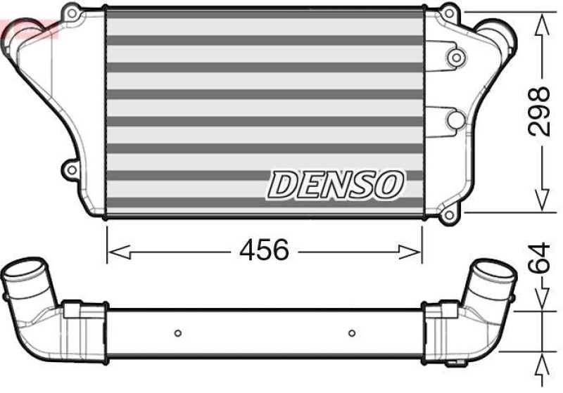 DENSO DIT45005 Ladeluftk&uuml;hler MITSUBISHI CANTER (FE5, FE6)
