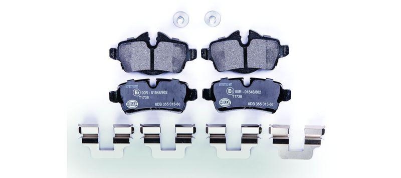 HELLA 8DB 355 013-661 Bremsbelagsatz, Scheibenbremsbelag f&uuml;r MINI