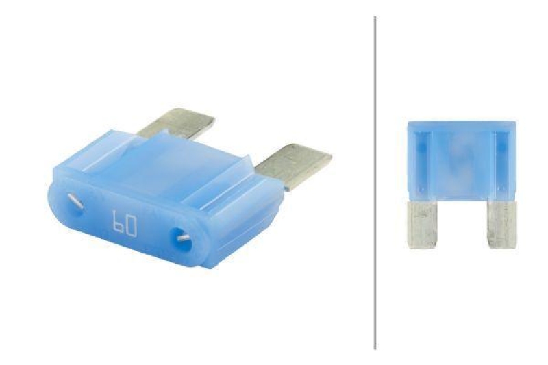 HELLA 8JS 728 595-171 Sicherung Maxi, 60 A, Set blau
