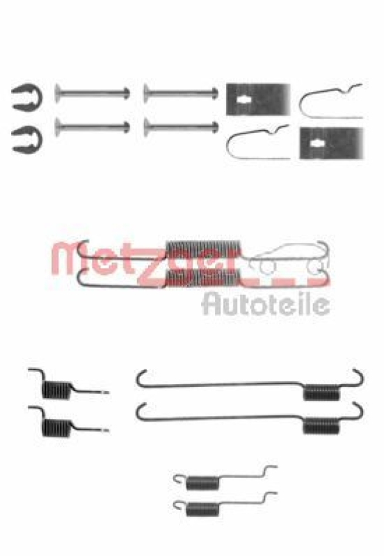 METZGER 105-0815 Zubehörsatz, Bremsbacken für SUZUKI