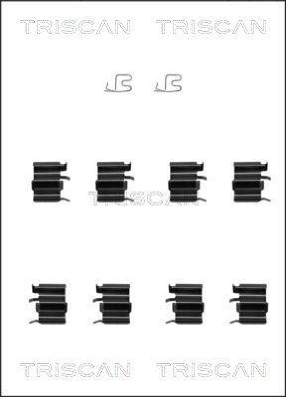 TRISCAN 8105 101618 Montagesatz, Scheibenbremsbelag f&uuml;r Mazda, Suzuki