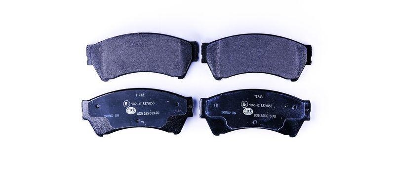 HELLA 8DB 355 013-701 Bremsbelagsatz, Scheibenbremsbelag f&uuml;r FORD/FORD USA/LINCOLN/...