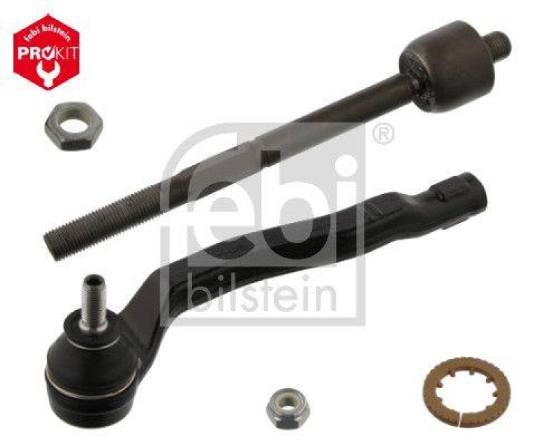 FEBI BILSTEIN 39863 Spurstange mit Endst&uuml;ck, Mutter und Sicherungsmutter f&uuml;r Renault
