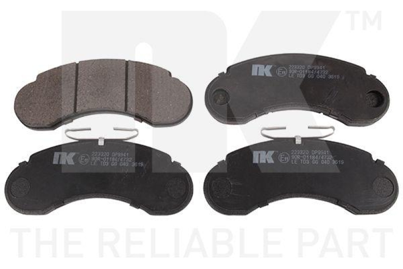 NK 223320 Bremsbelagsatz, Scheibenbremse f&uuml;r MERCEDES-BENZ