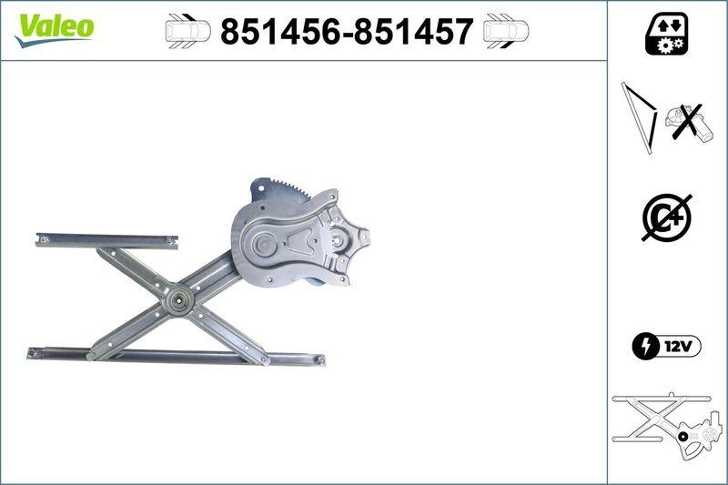 VALEO 851456 Fensterheber (o. Motor) vorne links Toyota Auris