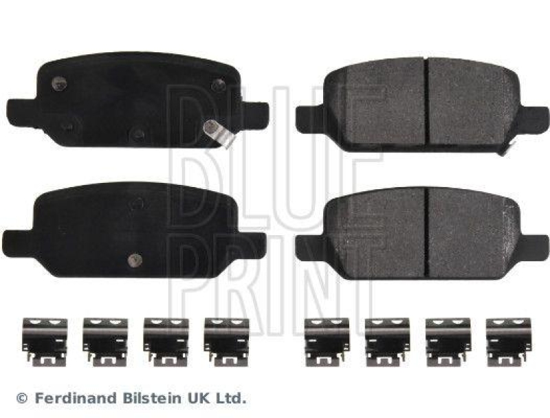 BLUE PRINT ADBP420086 Bremsbelagsatz mit Klammern f&uuml;r Tesla