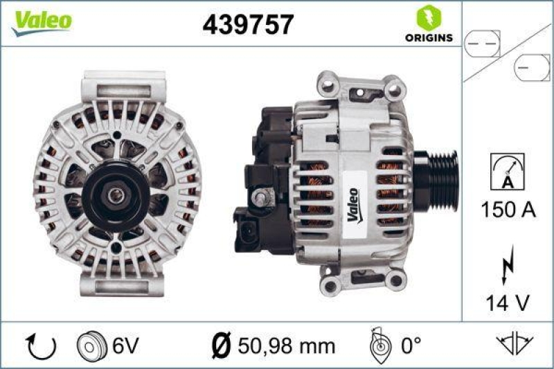 VALEO 439757 Generator Neu - ORIGINS