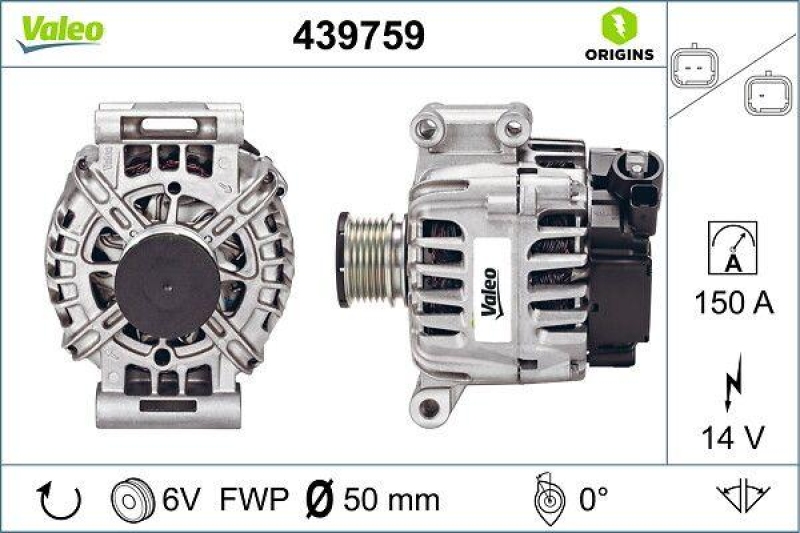VALEO 439759 Generator Neu - ORIGINS