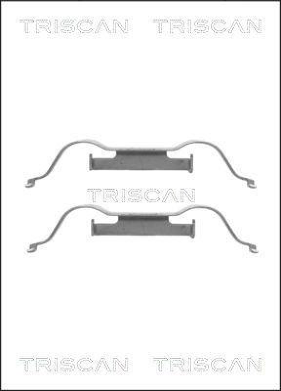 TRISCAN 8105 101626 Montagesatz, Scheibenbremsbelag f&uuml;r Ford, Seat, Vw