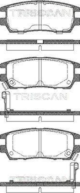TRISCAN 8110 42003 Bremsbelag Hinten f&uuml;r Mitsubishi Pajero
