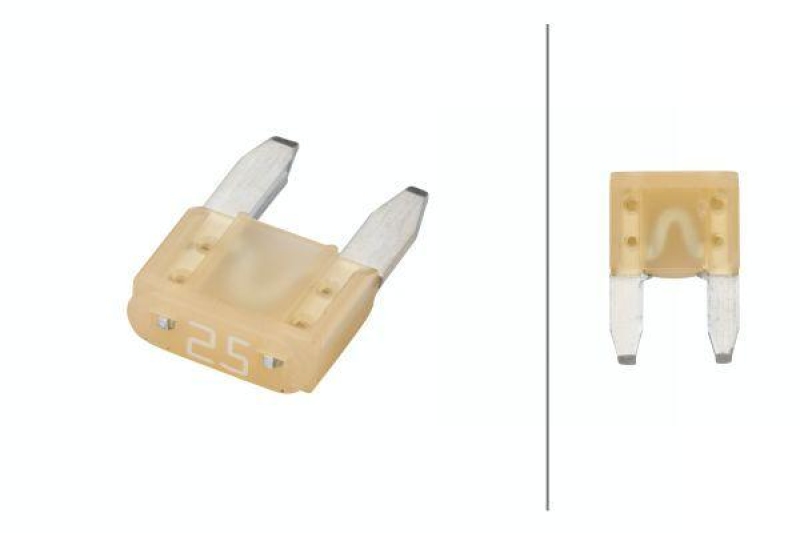 HELLA 8JS 728 596-091 Sicherung Mini, 25 A, Set weiss
