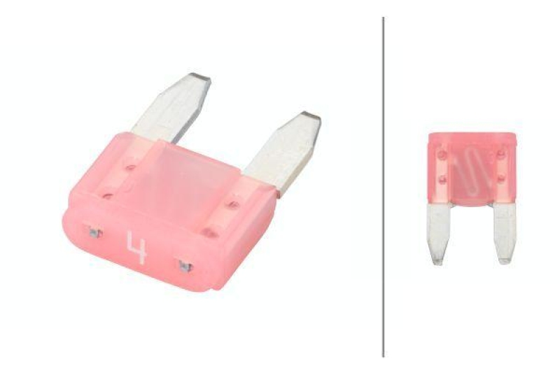 HELLA 8JS 728 596-121 Sicherung Mini, 4 A, rosa Set