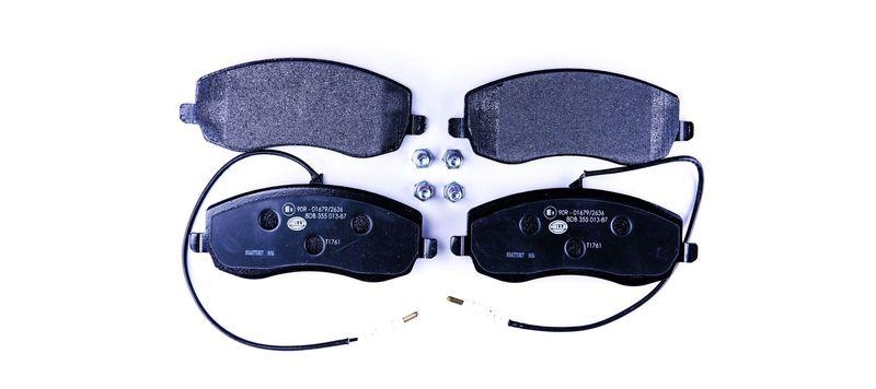 HELLA 8DB 355 013-871 Bremsbelagsatz, Scheibenbremsbelag f&uuml;r P.S.A/FIAT/LANCIA