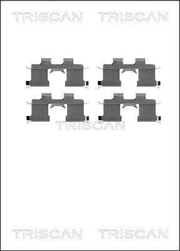 TRISCAN 8105 101639 Montagesatz, Scheibenbremsbelag f&uuml;r Hyundai, Kia, Ssangyong