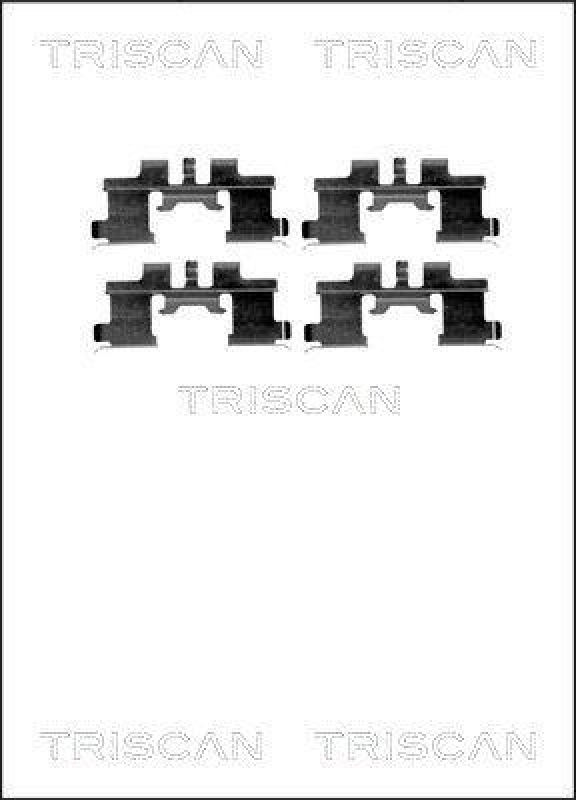 TRISCAN 8105 101641 Montagesatz, Scheibenbremsbelag f&uuml;r Daihatsu, Suzuki