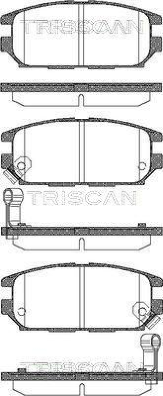TRISCAN 8110 42014 Bremsbelag Hinten f&uuml;r Mitsubishi Space Wagon