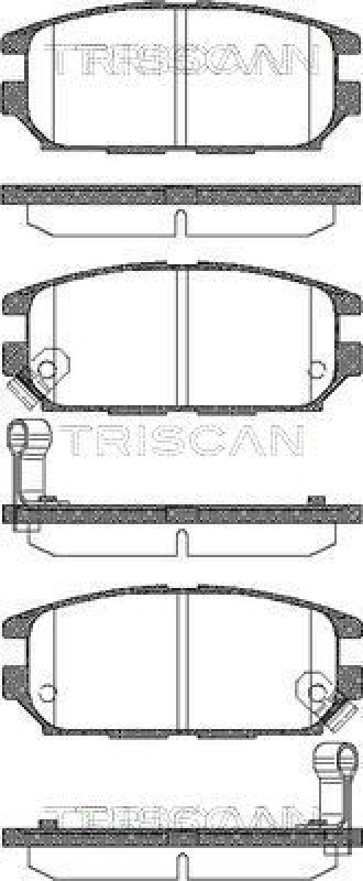 TRISCAN 8110 42014 Bremsbelag Hinten für Mitsubishi Space Wagon