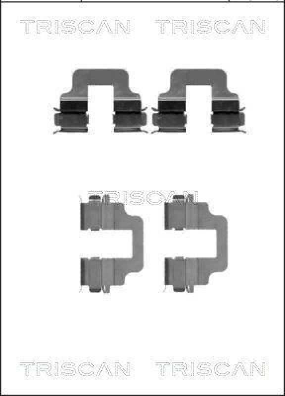 TRISCAN 8105 101646 Montagesatz, Scheibenbremsbelag f&uuml;r Ford, Volvo