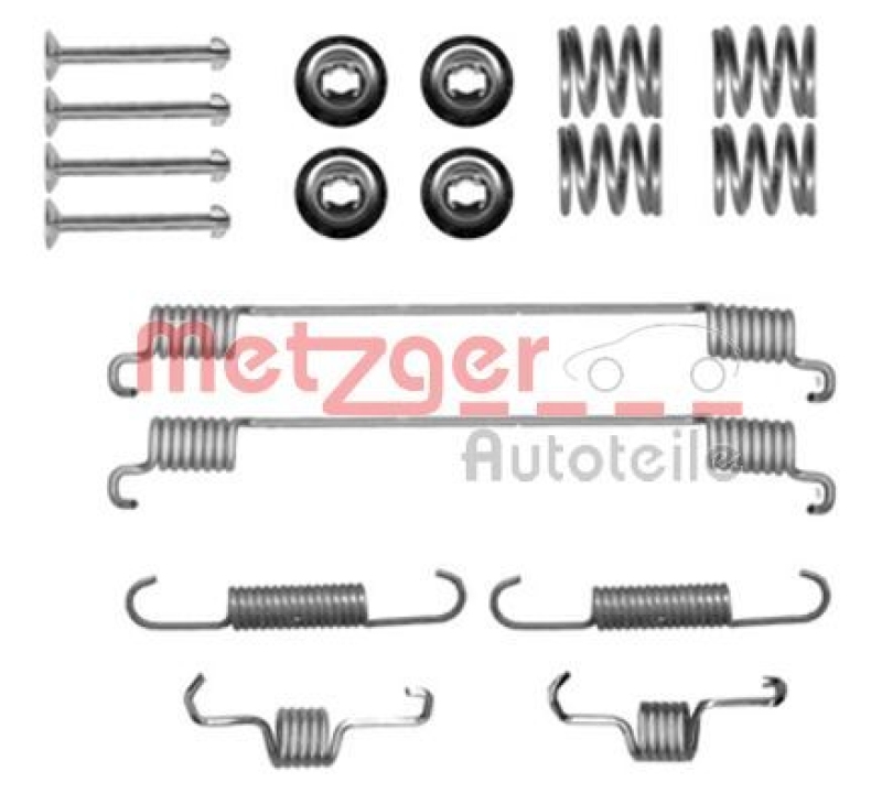 METZGER 105-0889 Zubehörsatz, Bremsbacken für SMART