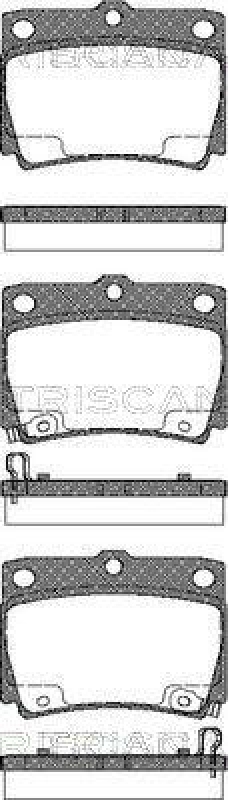 TRISCAN 8110 42022 Bremsbelag Hinten f&uuml;r Mitsubishi Pajero
