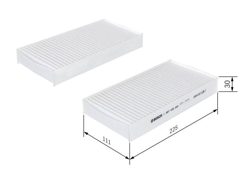 BOSCH 1 987 432 220 Filter Innenraumluft