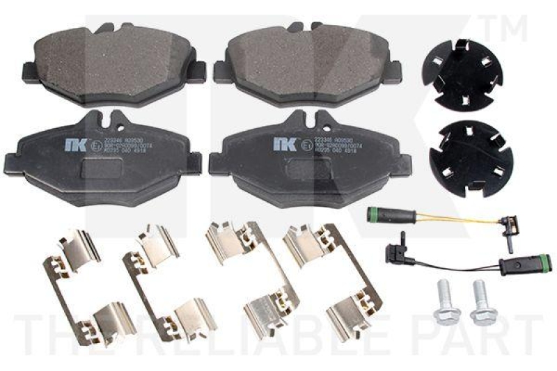 NK 223346 Bremsbelagsatz, Scheibenbremse f&uuml;r MERCEDES-BENZ
