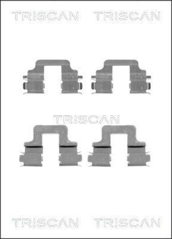 TRISCAN 8105 101652 Montagesatz, Scheibenbremsbelag f&uuml;r Ford, Volvo