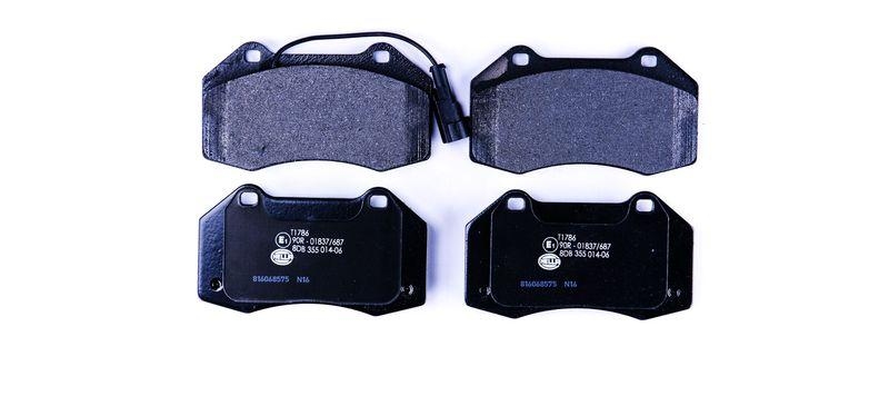 HELLA 8DB 355 014-061 Bremsbelagsatz, Scheibenbremsbelag f&uuml;r ALFA/ABARTH