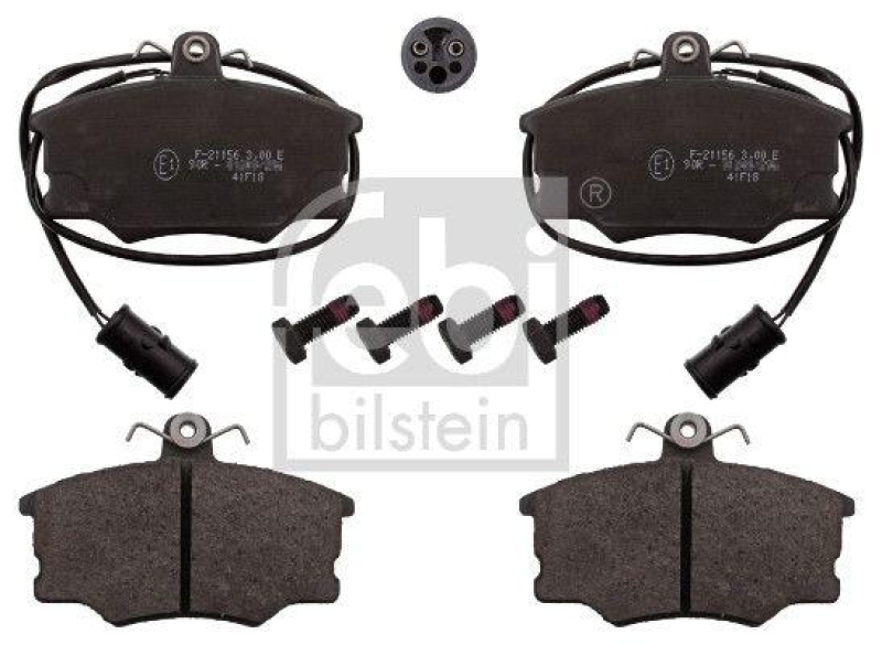 FEBI BILSTEIN 116009 Bremsbelagsatz mit Schrauben f&uuml;r Alfa Romeo