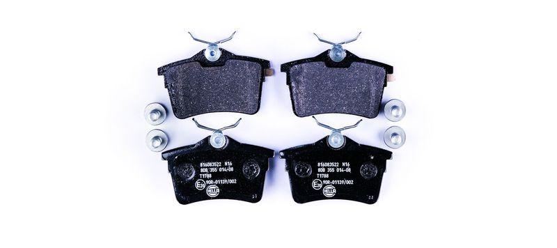 HELLA 8DB 355 014-081 Bremsbelagsatz, Scheibenbremsbelag f&uuml;r P.S.A