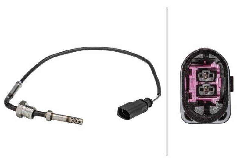 HELLA 6PT 358 181-161 Sensor, Abgastemperatur