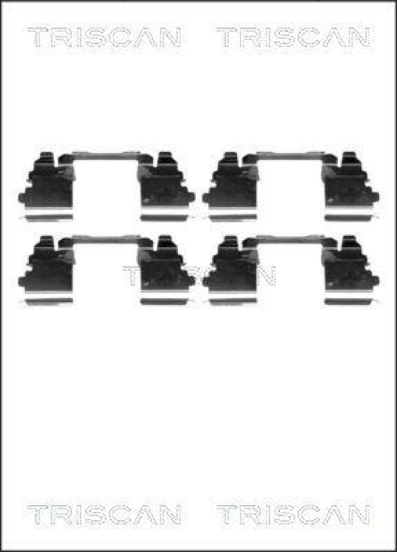 TRISCAN 8105 101656 Montagesatz, Scheibenbremsbelag f&uuml;r Iveco,Nissan