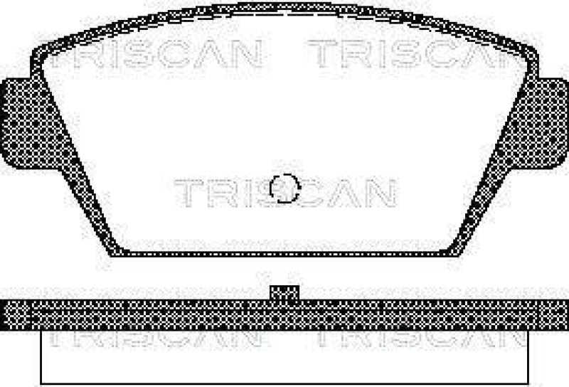 TRISCAN 8110 42909 Bremsbelag Hinten f&uuml;r Mitsubishi Colt, Galant