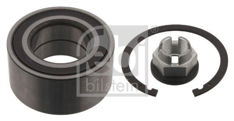 FEBI BILSTEIN 34174 Radlagersatz mit ABS-Impulsring, Achsmutter und Sicherungsring für Renault