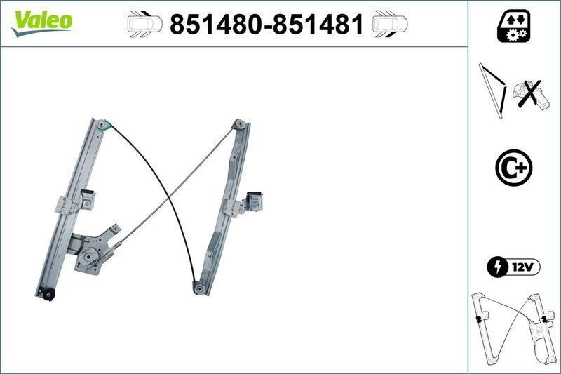 VALEO 851480 Fensterh. vorne links - Ford MONDEO (11/00>4/07)