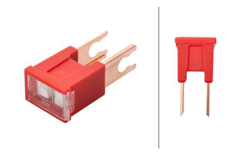 HELLA 8JS 740 026-251 Sicherung PAL, 50 A, rot