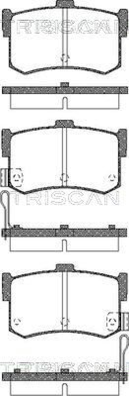 TRISCAN 8110 43016 Bremsbelag Hinten für Hyundai Sonata