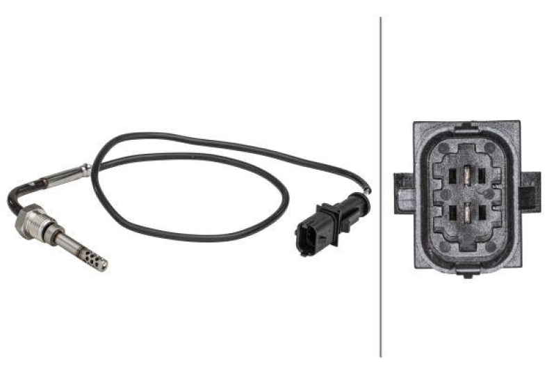 HELLA 6PT 358 181-251 Sensor, Abgastemperatur