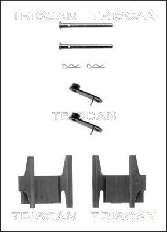 TRISCAN 8105 101588 Montagesatz, Scheibenbremsbelag f&uuml;r Citroen, Peugeot
