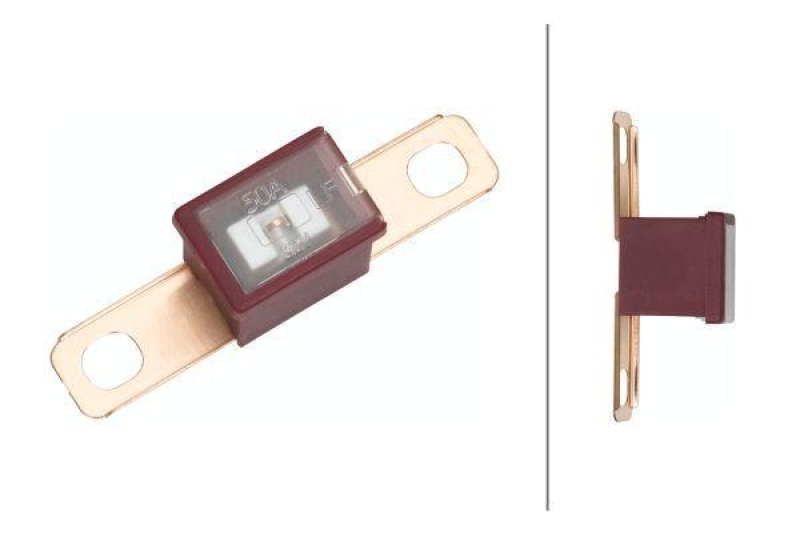 HELLA 8JS 740 026-331 Sicherung PAL, 50 A, rot