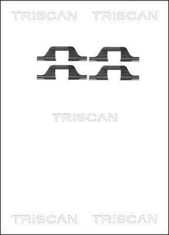 TRISCAN 8105 101591 Montagesatz, Scheibenbremsbelag f&uuml;r Peugeot, Vw