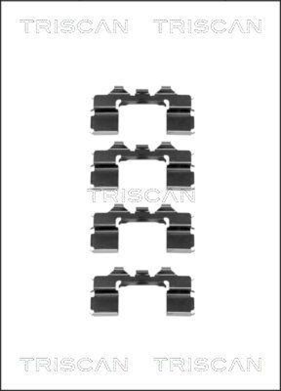 TRISCAN 8105 101596 Montagesatz, Scheibenbremsbelag f&uuml;r Nissan Pick Up (D22)