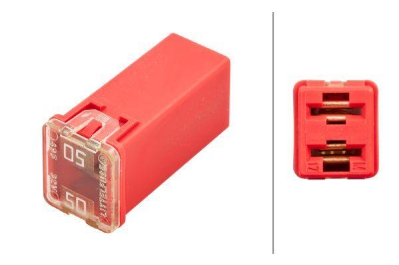HELLA 8JS 740 026-431 Sicherung PAL, 50 A, rot
