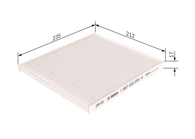 BOSCH 1 987 432 254 Filter Innenraumluft
